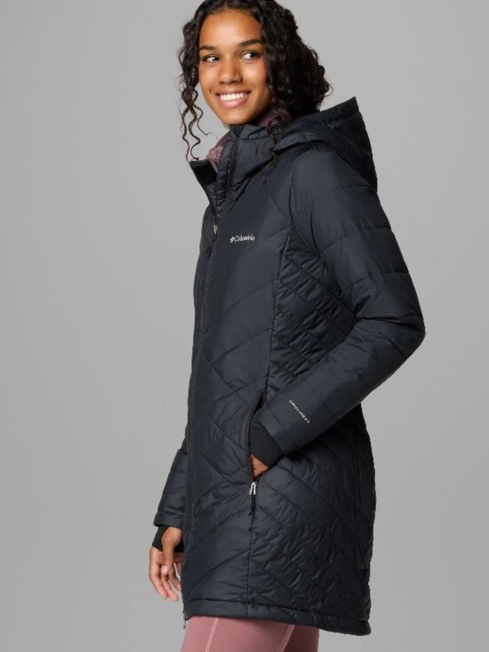 Columbia Jackets & Blazers - Columbia Women's Omni-Heat Black Hooded Light Puffer Coat-XS